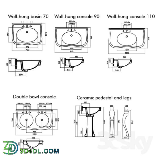 Washbasins LAVABI 01