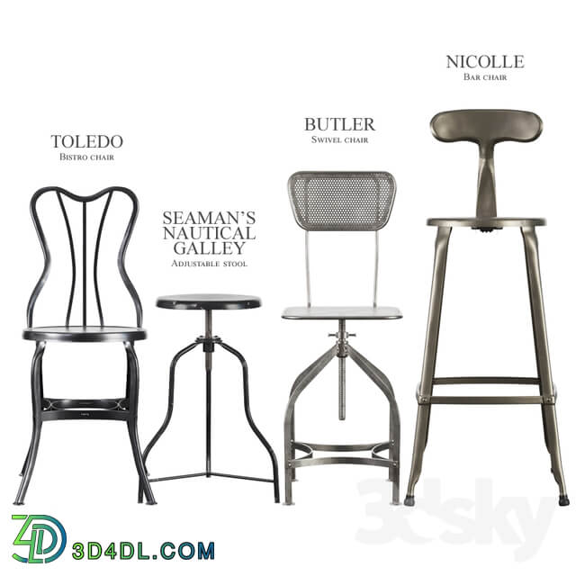 Industrial stools and chairs