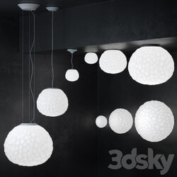 Meteorite lamp suspension and wall collection Pendant light 3D Models 
