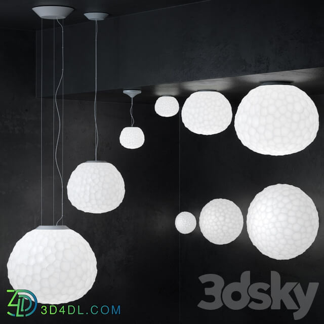 Meteorite lamp suspension and wall collection Pendant light 3D Models