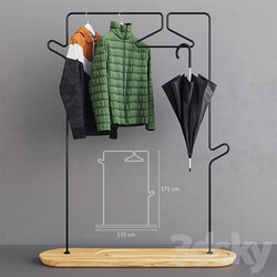 Kann Pend Valet Stand Male Edition Clothes 3D Models 