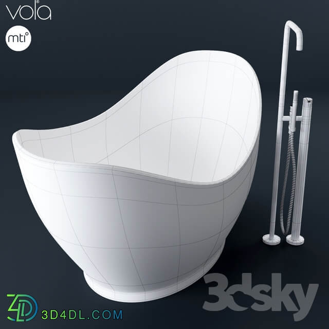 MTI Juliet Bathtub with Vola FS1 Tubfiller