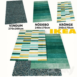 IKEA RUGS SET VINDUM KRONGE NODEBO  