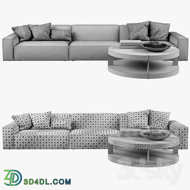 Restoration Hardware Como Modular Fabric Sofa