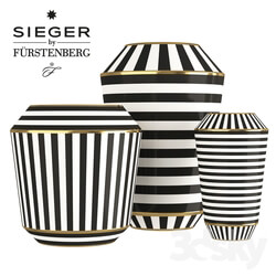 Sieger by Furstenberg Luna Vases 