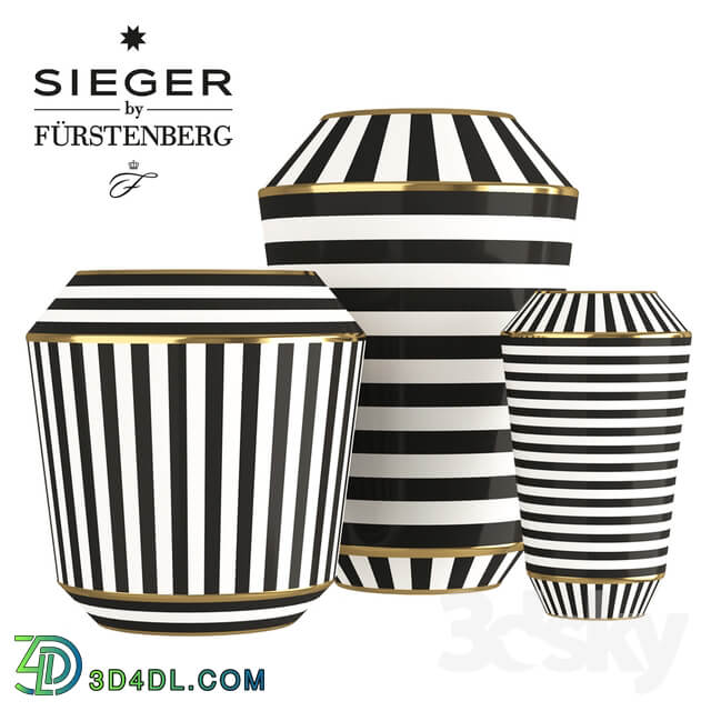 Sieger by Furstenberg Luna Vases