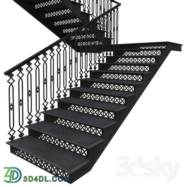 Cast iron staircase