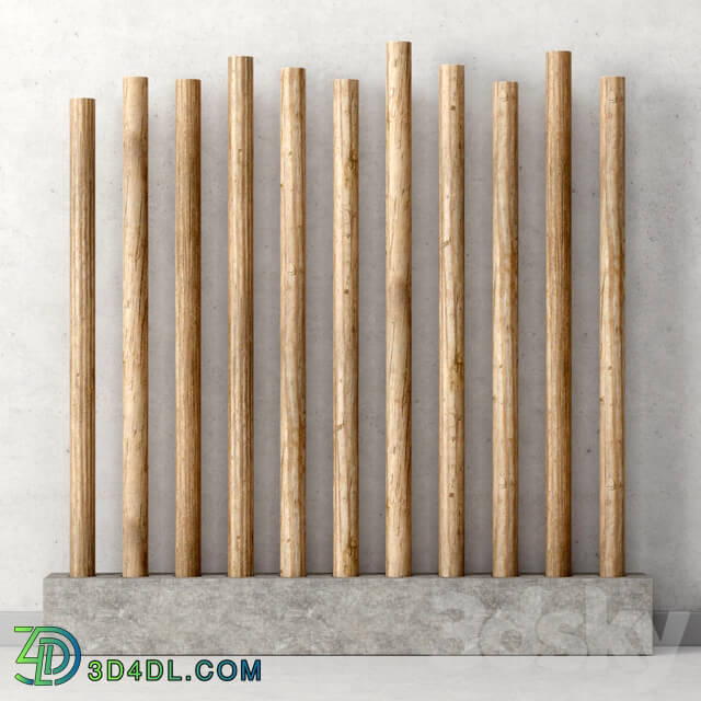 Decor of wooden sticks Decor of wooden sticks Other 3D Models