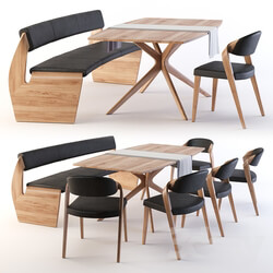 Table Chair Dining group Voglauer V Alpin 