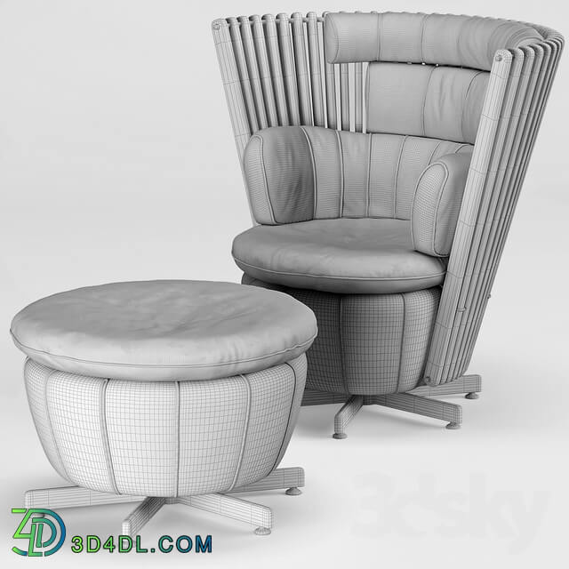 Tavarua Arm Chair Tavarua Ottoman