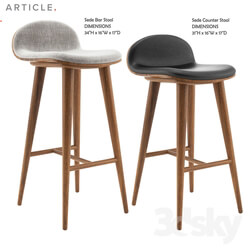 ARTICLE SEDE BARSTOOL AND COUNTER STOOL 