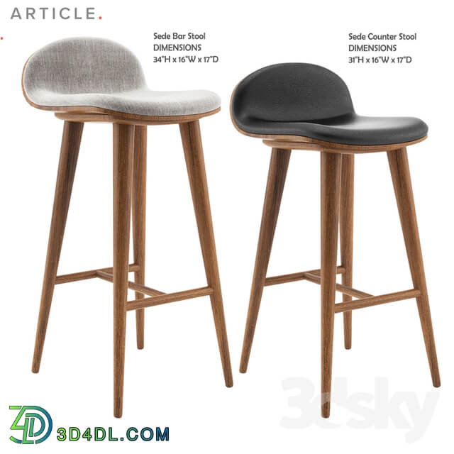 ARTICLE SEDE BARSTOOL AND COUNTER STOOL