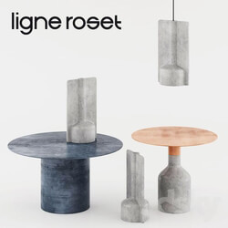 Ligne Roset coffee tables Oxydation Terracota lamp vase 