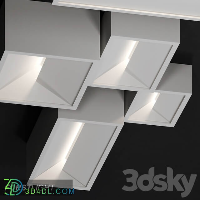 Ceiling lamp Forstlight Chess 6 Ceiling lamp 3D Models