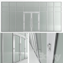 Glass fire doors and partitions Nayada. Rack profile. 