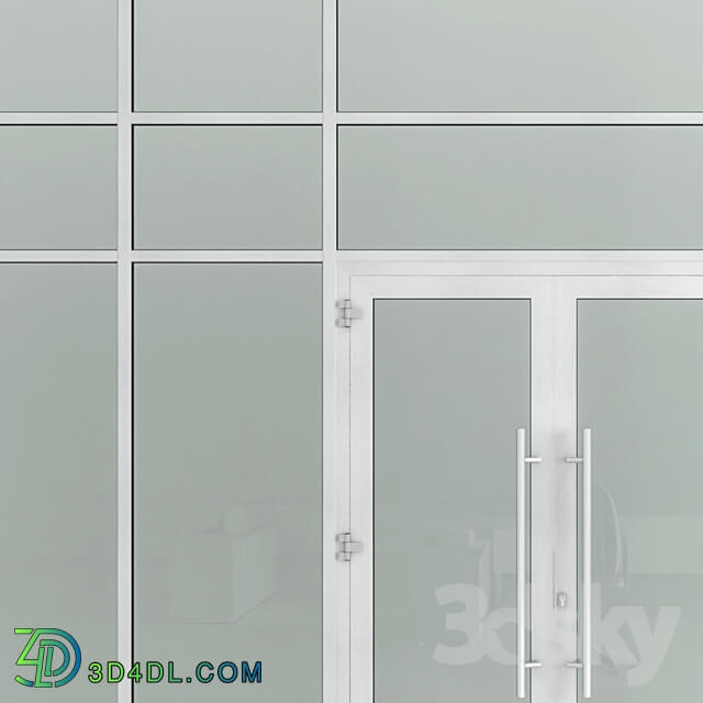 Glass fire doors and partitions Nayada. Rack profile.