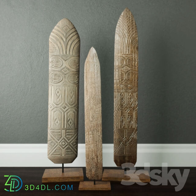 Other decorative objects Shields Wood Standing Decoration Jeffan