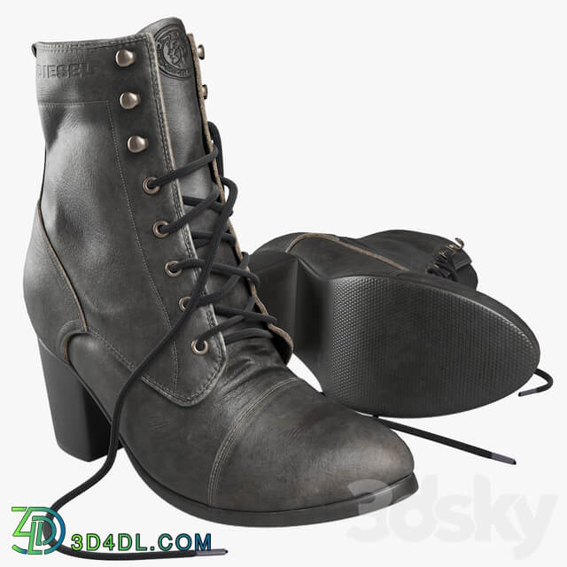 Female boots Diesel Footwear 3D Models