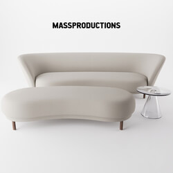 Dandy Sofa Ottoman by Massproductions 
