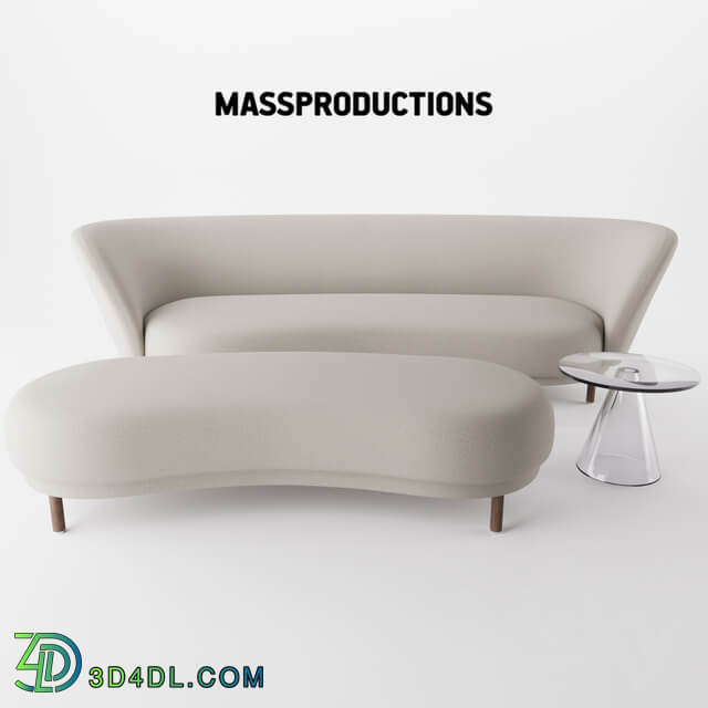 Dandy Sofa Ottoman by Massproductions