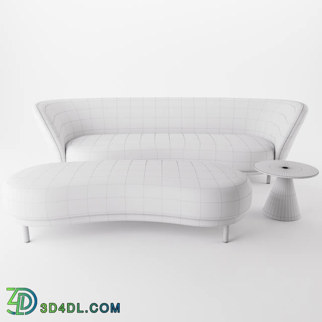 Dandy Sofa Ottoman by Massproductions