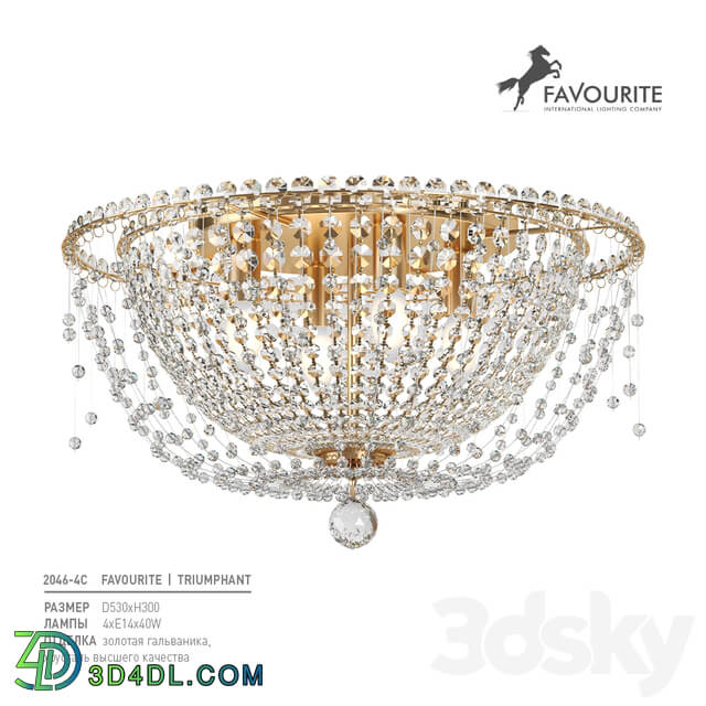 Favor 2046 4C Ceiling lamp 3D Models