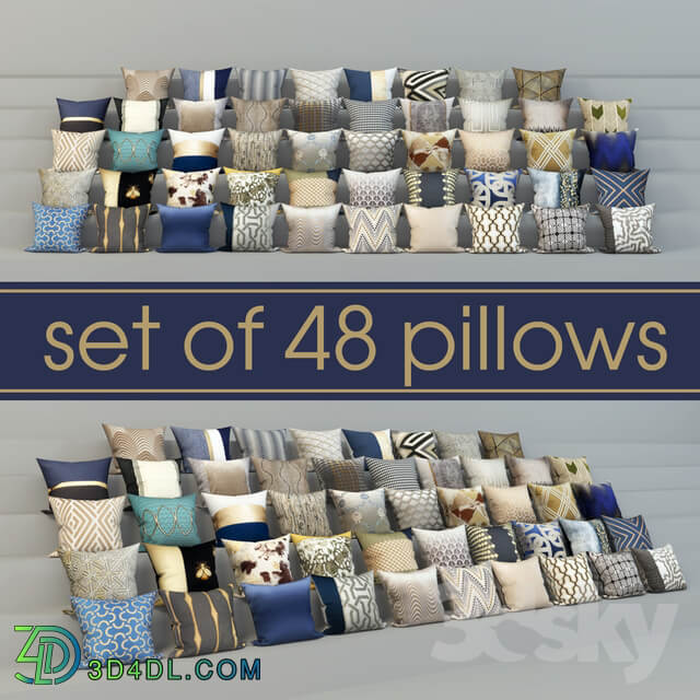 set of 48 pillows set of 48 semi