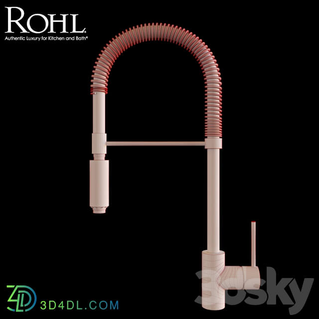 Rohl LS64 Kitchen Faucet Faucet 3D Models