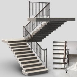 Classic Stair with Iron railing 