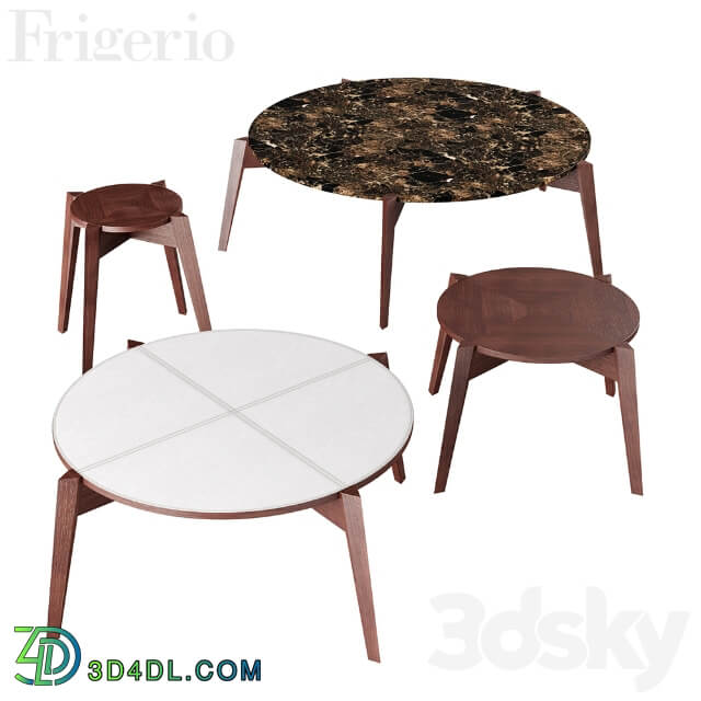 Frigerio salotti cross coffee table 3D Models