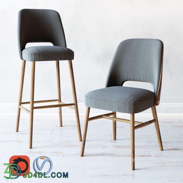 Chair CT041 Shell Bar Chair Shell 0042