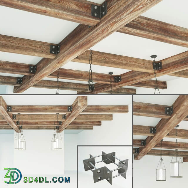 Ceiling beams wooden