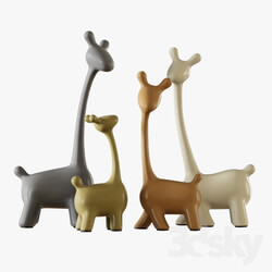 Other decorative objects Figurines a family of deer 