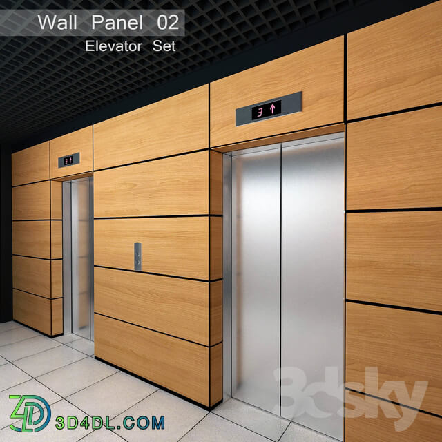 Other decorative objects Wall Panel 02. Elevator Set