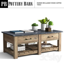 Parker Reclaimed Wood Coffee Table 