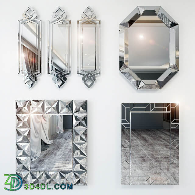 Mirrors in the Art Deco style