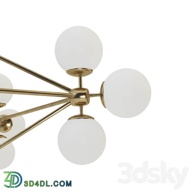 Chandelier gold Modo 15 Pendant light 3D Models
