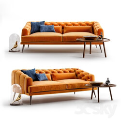 EARL GREY Modern Chesterfield Sofa set 