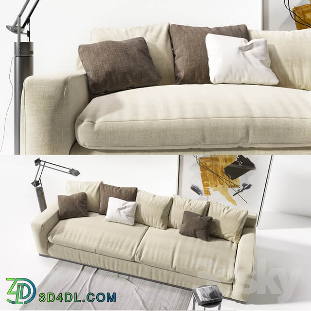 Sofa B B Italia Imprimatur with pillows