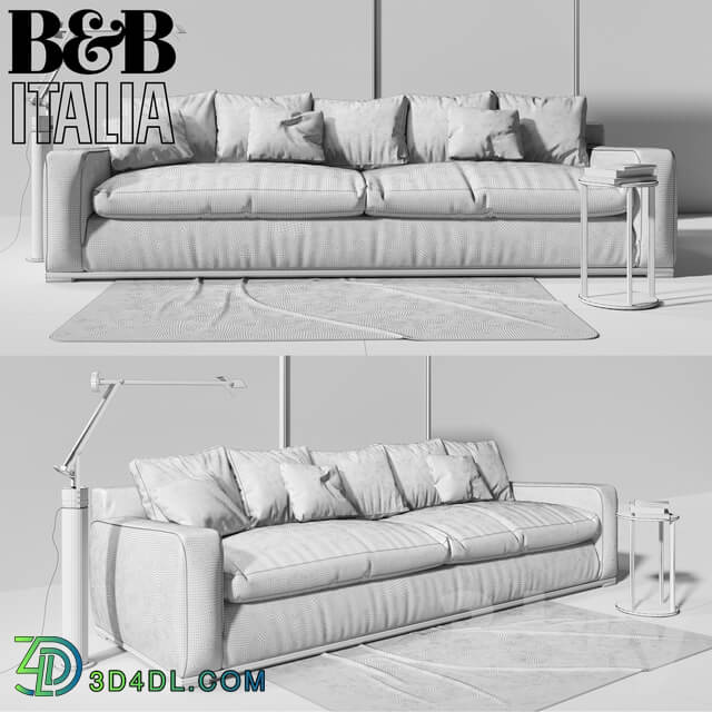 Sofa B B Italia Imprimatur with pillows