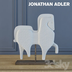 Jonathan Adler Prancing Horse Sculpture 