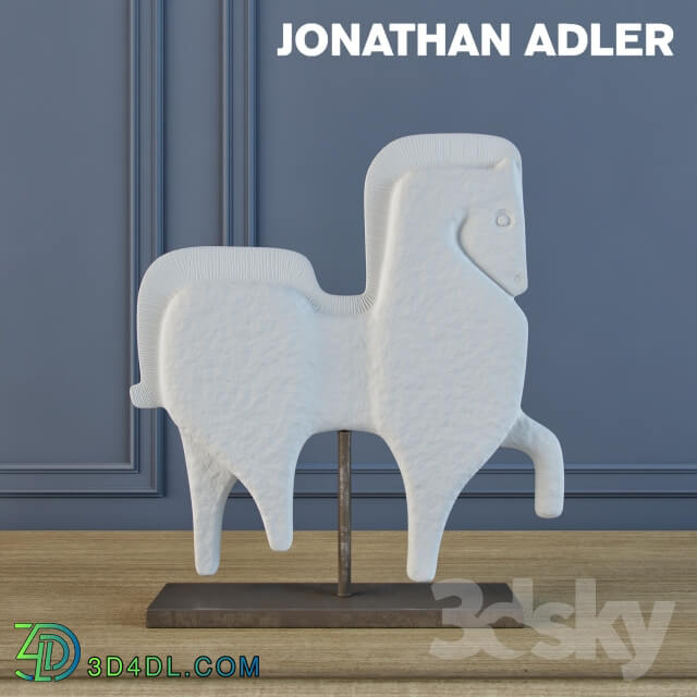 Jonathan Adler Prancing Horse Sculpture
