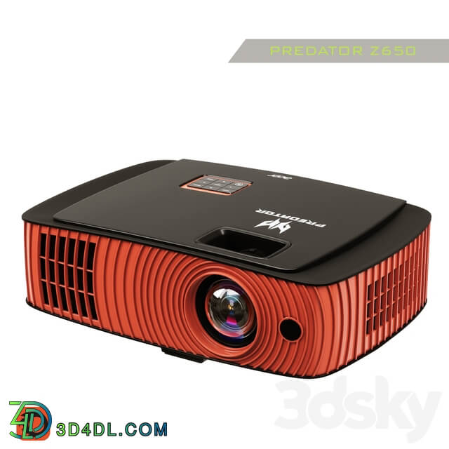 Projector Acer Predator Z650 PC other electronics 3D Models