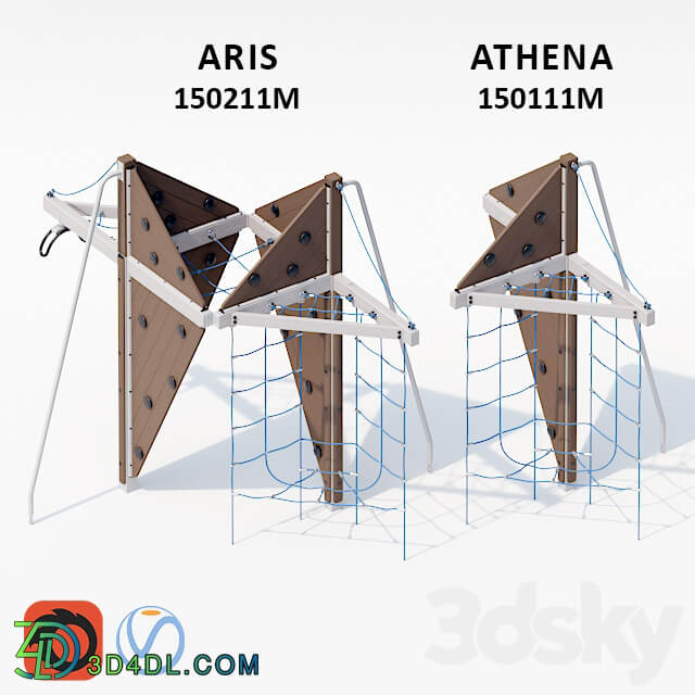 Lappset ARIS and ATHENA 3D Models