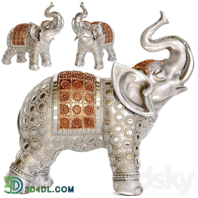 Elephant figurine. Elephant 3D Models