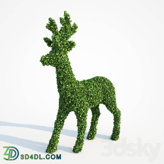 Deer Topiary 3D Models