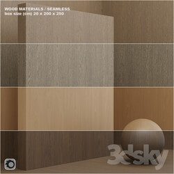 Material wood veneer seamless set 8 