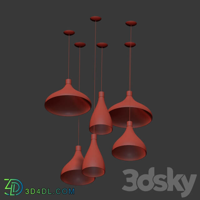 Swell pendant light Pablodesigns Pendant light 3D Models