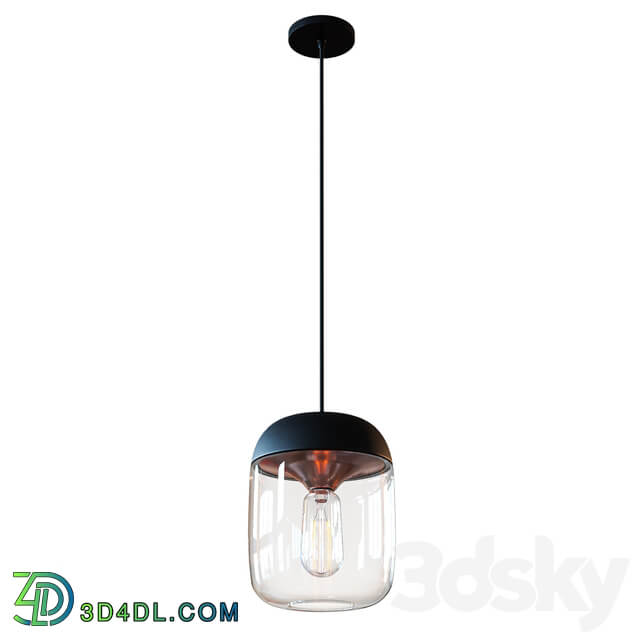 Acorn Black Hanging Lamp by Vita copenhagen Pendant light 3D Models