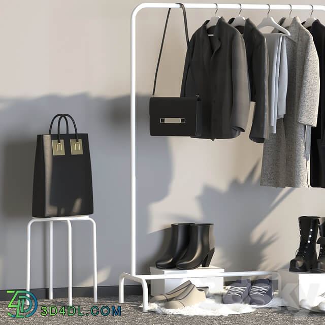 coat rack Clothes 3D Models